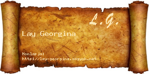 Lay Georgina névjegykártya